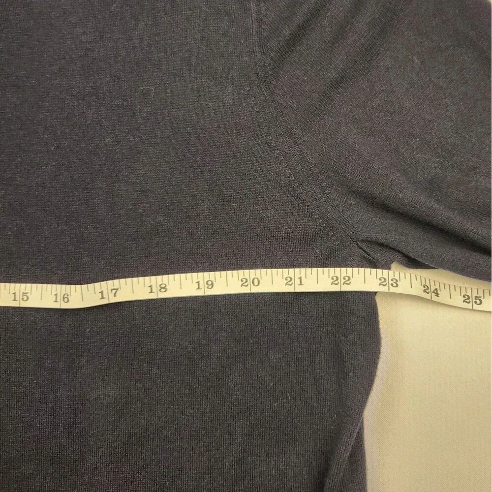 Banana Republic V-Neck Sweater Luxury Blend Silk/Cotton/Cashmere Navy Mens XL